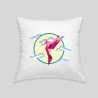 Hummingbird cushion blanc